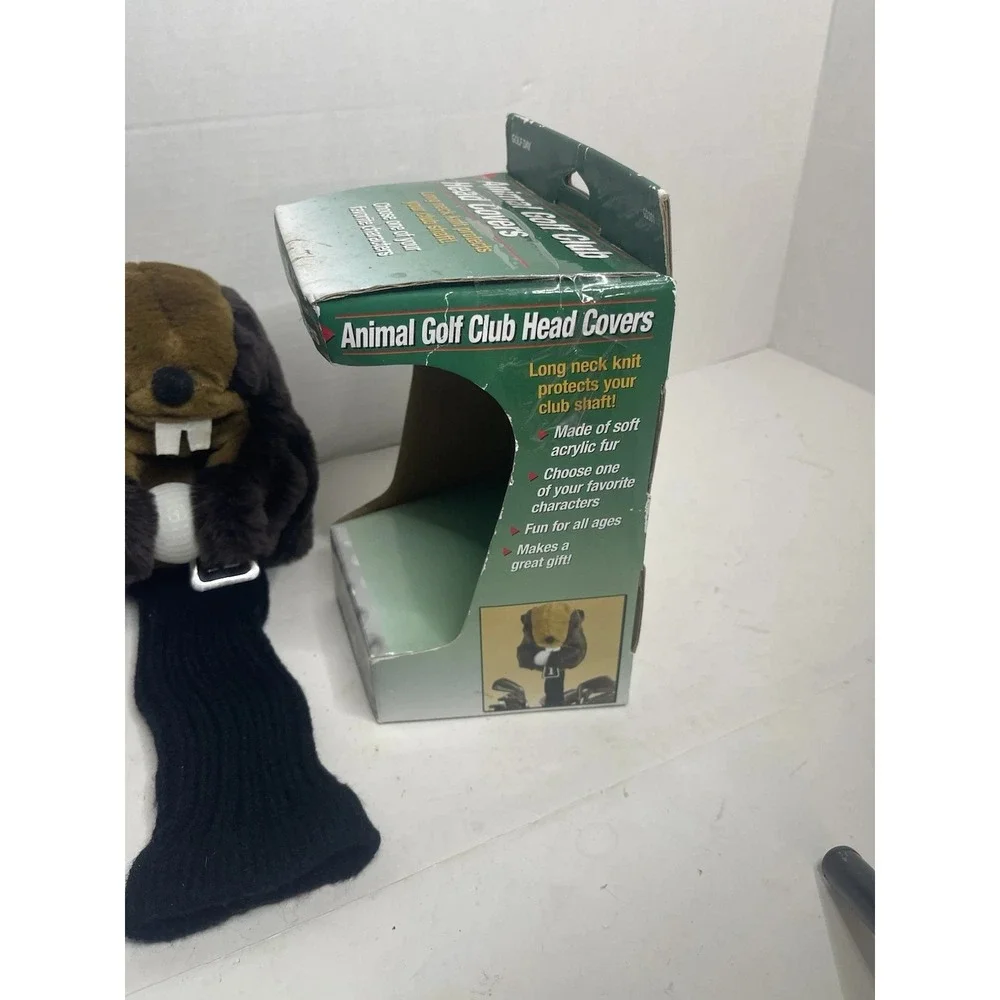 Gopher Golf Club Wood Driver Cover w/ Ball Mancave Toy Caddy Shack
